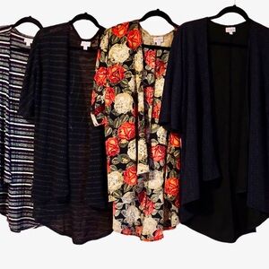 4 kimono wraps that can fit medium or small,  each excellent condition